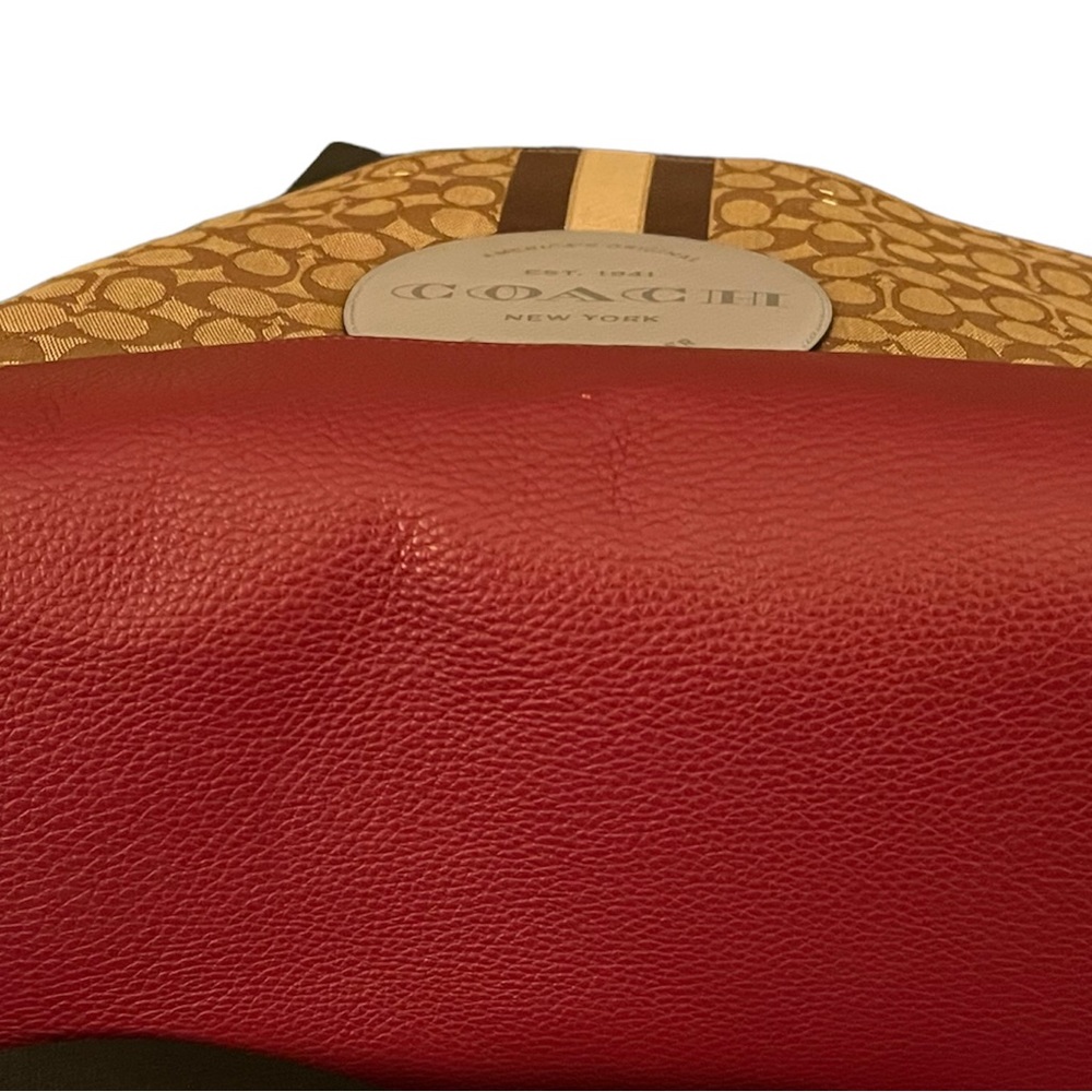 NEW Coach Tote Bag with Coach Symbol on the front. 4 compartments inside. - Picture 9 of 16